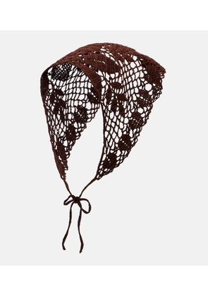 Magda Butrym Crochet cotton headwrap