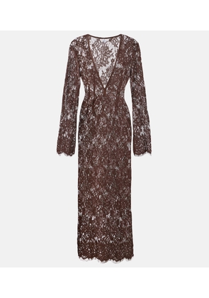 Bananhot Millie cotton and silk lace maxi dress