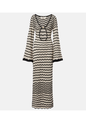 Bananhot Rey crochet cotton-blend maxi dress