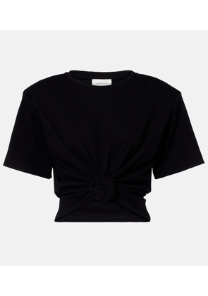 Magda Butrym Cropped cotton-blend T-shirt