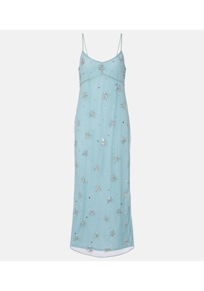 Staud Elsa embellished midi dress