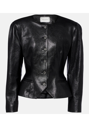 Magda Butrym Peplum leather jacket