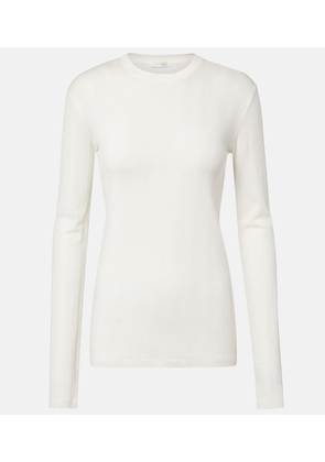 The Row Dantea cotton jersey top