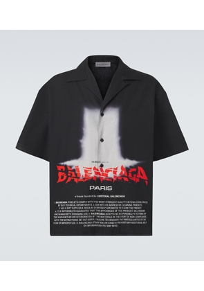 Balenciaga Printed cotton bowling shirt