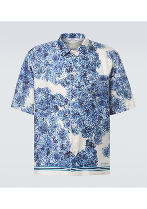 Givenchy Couture Seam silk twill bowling shirt