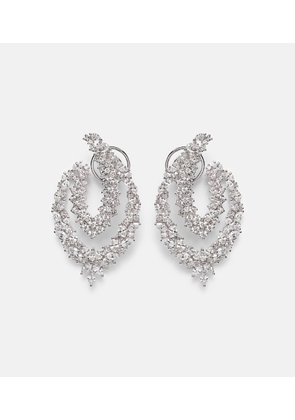 Yeprem Y-Couture 18kt white gold drop earrings with diamonds