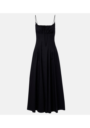 Staud Margi cotton poplin midi dress