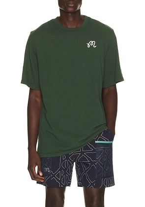 Malbon x Golf & Bass Club Bermuda Lures Tee in Forest - Green. Size L (also in S, M, XL/1X).