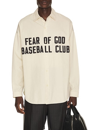 Fear of God Relaxed Shirt in Natural - White. Size XL/1X (also in S, M, L).