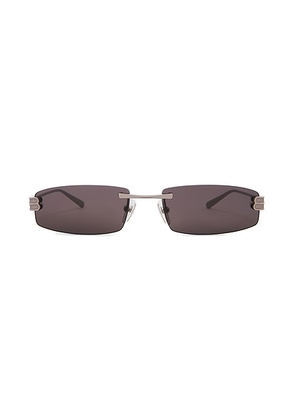 Balenciaga Gossip Sqaure in Ruthenium - Metallic Silver. Size all.