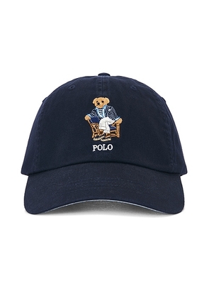 Polo Ralph Lauren Cotton Twill Novelty Newport Bear Sport Cap in Newport Navy - Navy. Size all.