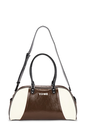 Adidas by Wales Bonner x Y-3 Bowling Bag in Brown & Cream White - Brown. Size all.
