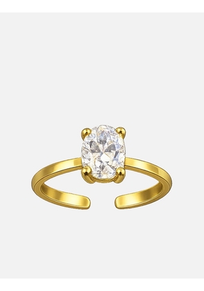 Oval Cut Toe Ring