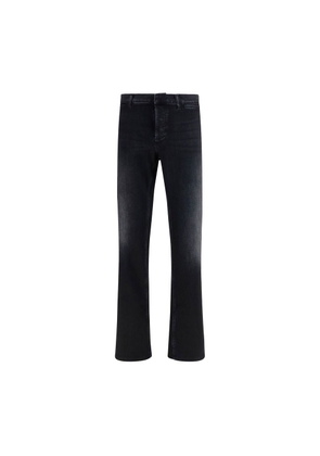 Gucci Black Cotton Flared Jeans - W32