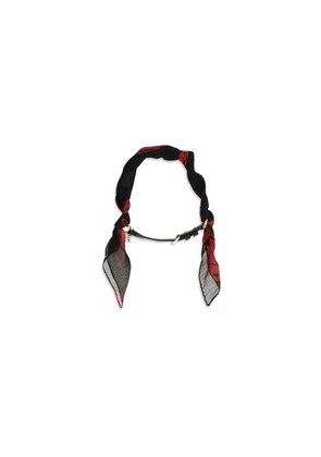 Alexander McQueen Black Silk Scarf