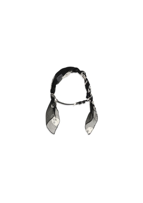 Alexander McQueen Black Silk Scarf