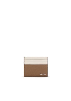 Prada Beige Calf Leather Bos Taurus Wallet