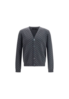 Gucci Gray Wool Oves Aries Cardigan - M