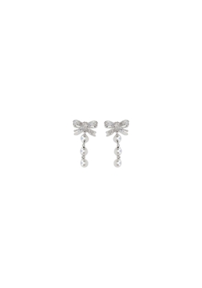 Self-Portrait Silver Brass Earrings - One Size