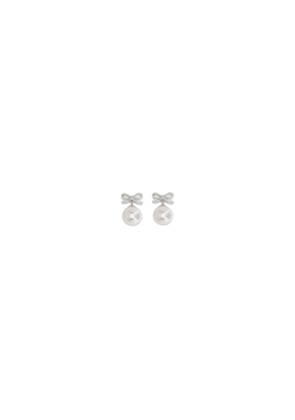 Self-Portrait Silver Brass Earrings - One Size