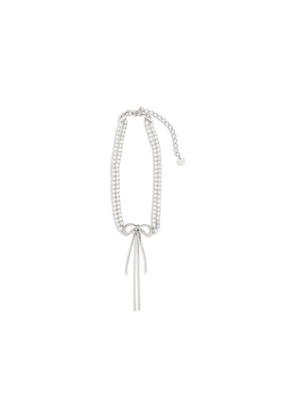 Self-Portrait Silver Brass Necklace - One Size