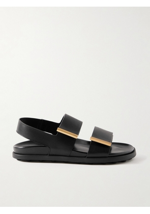 Tod's - Embellished Leather Sandals - Black - IT35,IT36,IT36.5,IT37,IT37.5,IT38,IT38.5,IT39,IT39.5,IT40,IT40.5,IT41,IT41.5,IT42
