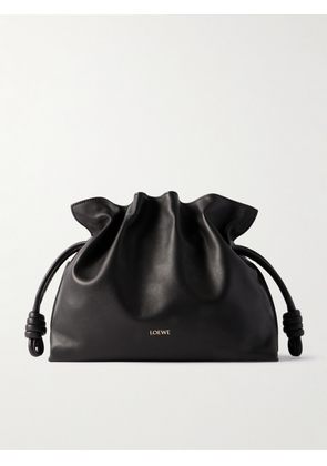 LOEWE - Flamenco Leather Clutch - Black - One size