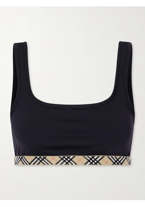 Burberry - Samphire Checked Bikini Top - Black - xx small,x small,small,medium,large,x large,xx large