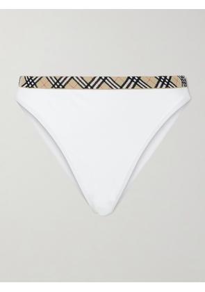 Burberry - Samphire Checked Bikini Bottom - White - xx small,x small,small,medium,large,x large,xx large