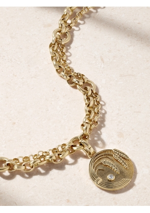 FoundRae - Infinite Gratitude + Festoon 18-karat Gold Diamond Necklace - One size
