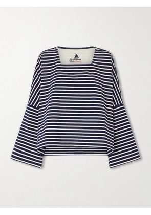 Les Vacances D’Irina - Mariniere Striped Cotton-jersey Shirt - Blue - One size
