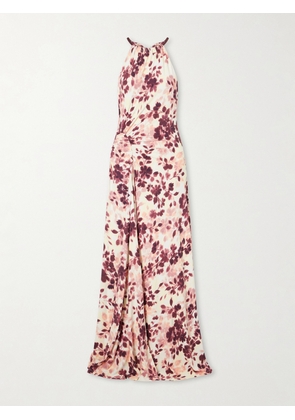 SIMKHAI - Cerin Printed Jersey Halterneck Gown - Multi - x small,small,medium,large,x large