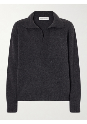 Victoria Beckham - Genevieve Wool And Cashmere Polo Sweater - Gray - x small,small,medium,large,x large