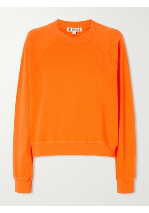 ÉTERNE - Sonny Embroidered Cotton-jersey Sweatshirt - x small,small,medium,large,x large