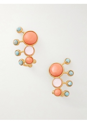 Sonia Petroff - Zinnia Embellished Earrings - Multi - One size