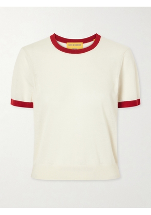 Guest In Residence - Airy Ringer Cashmere T-shirt - Neutrals - x small,small,medium,large,x large