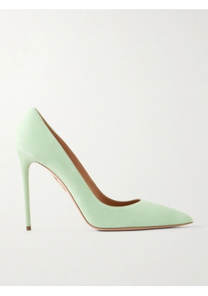 Aquazzura - Purist 105 Suede Pumps - Green - IT35,IT36,IT36.5,IT37,IT37.5,IT38,IT38.5,IT39,IT39.5,IT40,IT40.5,IT41,IT41.5,IT42