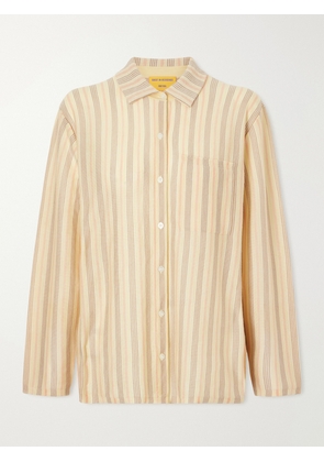 Guest In Residence - Showtime Striped Cashmere Shirt - Yellow - x small,small,medium,large,x large
