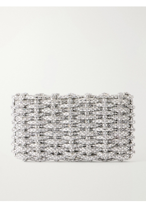 SIMKHAI - Morgan Crystal-embellished Clutch Bag - Silver - One size