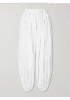 Alaïa - Striped Cotton-poplin Tapered Pants - White - FR 34,FR 36,FR 38,FR 40,FR 42,FR 44