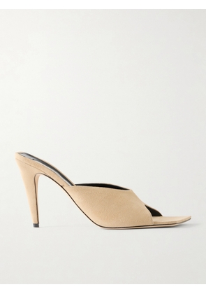 CHRISTEN - Edge 95 Suede Sandals - Neutrals - IT36,IT37,IT37.5,IT38,IT38.5,IT39,IT39.5,IT40,IT41,IT42