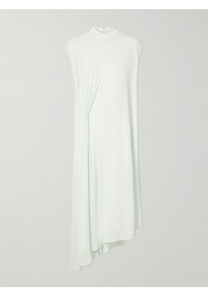 Bottega Veneta - Gathered Cady Halterneck Midi Dress - Green - IT34,IT36,IT38,IT40,IT42,IT44