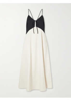 Sea - Angelina Two-tone Twill Maxi Dress - Multi - US0,US2,US4,US6,US8,US10,US12,US14