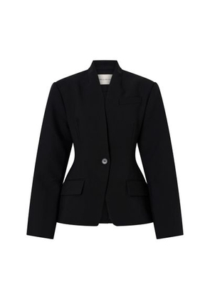 Tala collarless tailored blazer