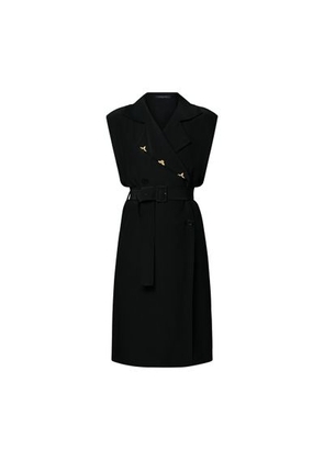 Belted Double-Breasted Dress