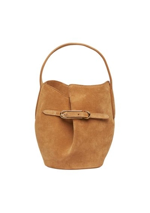 Belted mini bucket bag