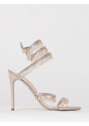 RENE CAOVILLA Heeled Sandal Woman color Champagne