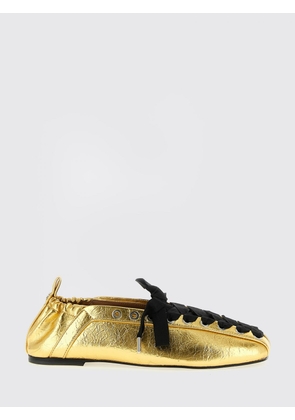 GANNI Ballet Flat Woman color Gold