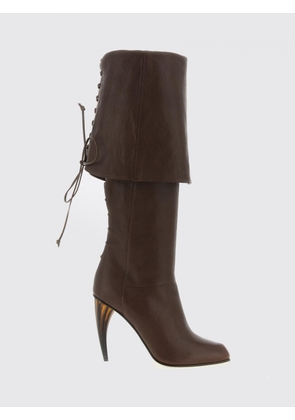 MCQUEEN Boots Woman color Brown