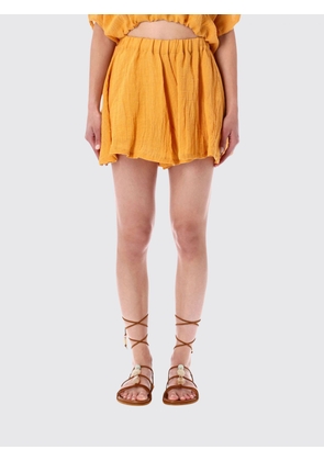 120% LINO Shorts Woman color Orange